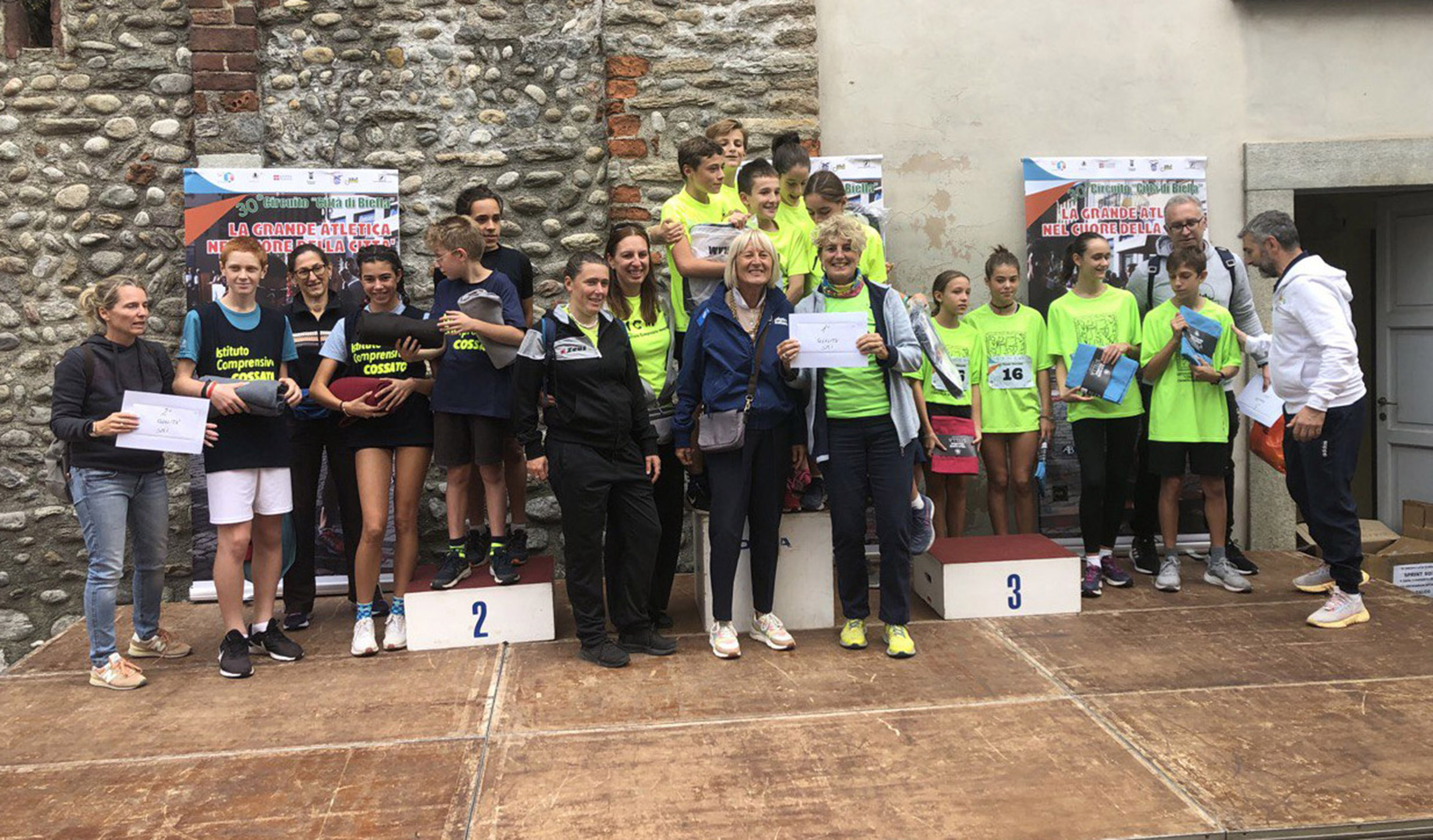 30° Circuito Città di Biella - Premiazioni Staffetta Scuole Medie Inferiori Premiazioni Staffetta Scuole Medie Inferiori