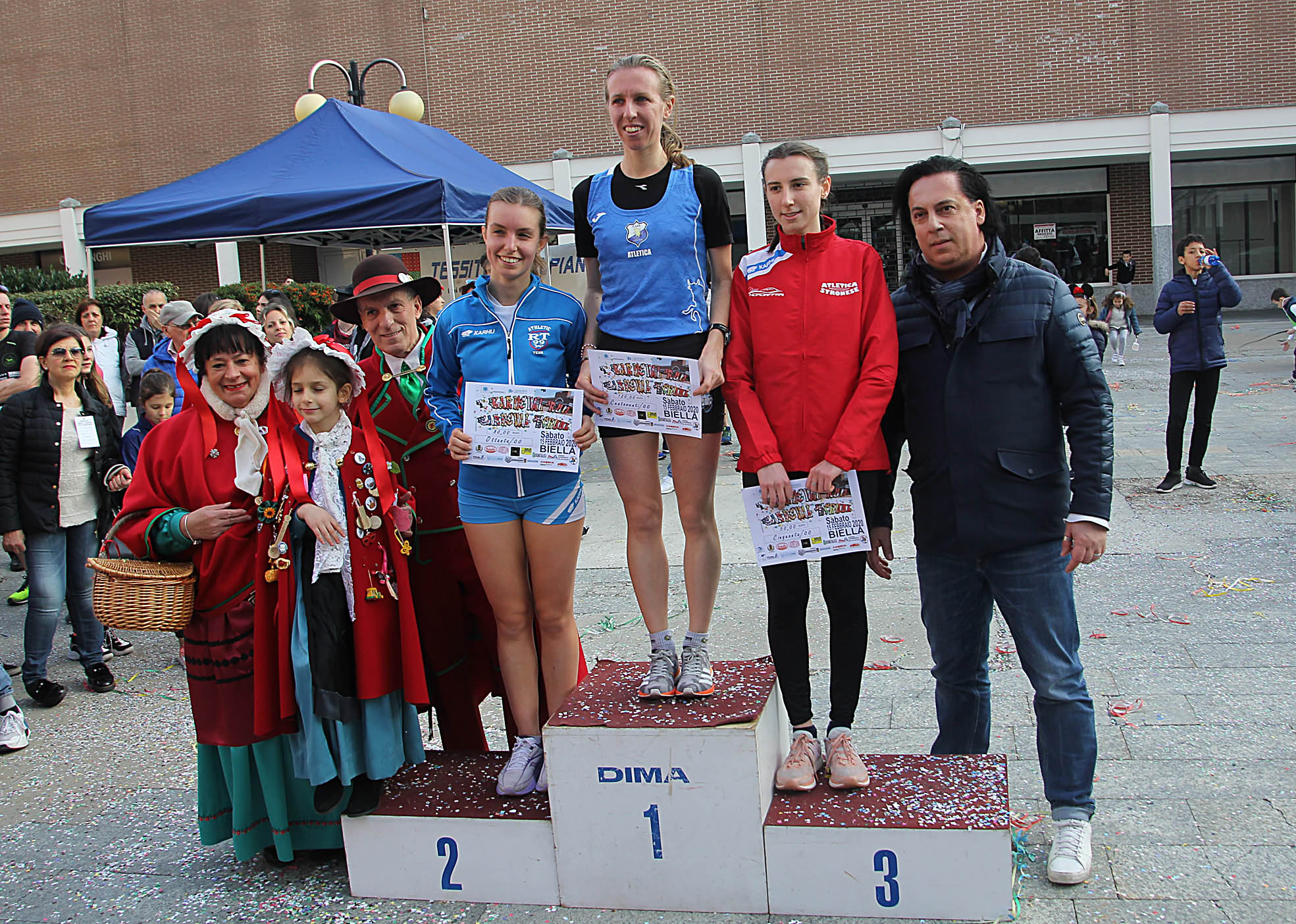 2020 Karneval Run Podio Femminile