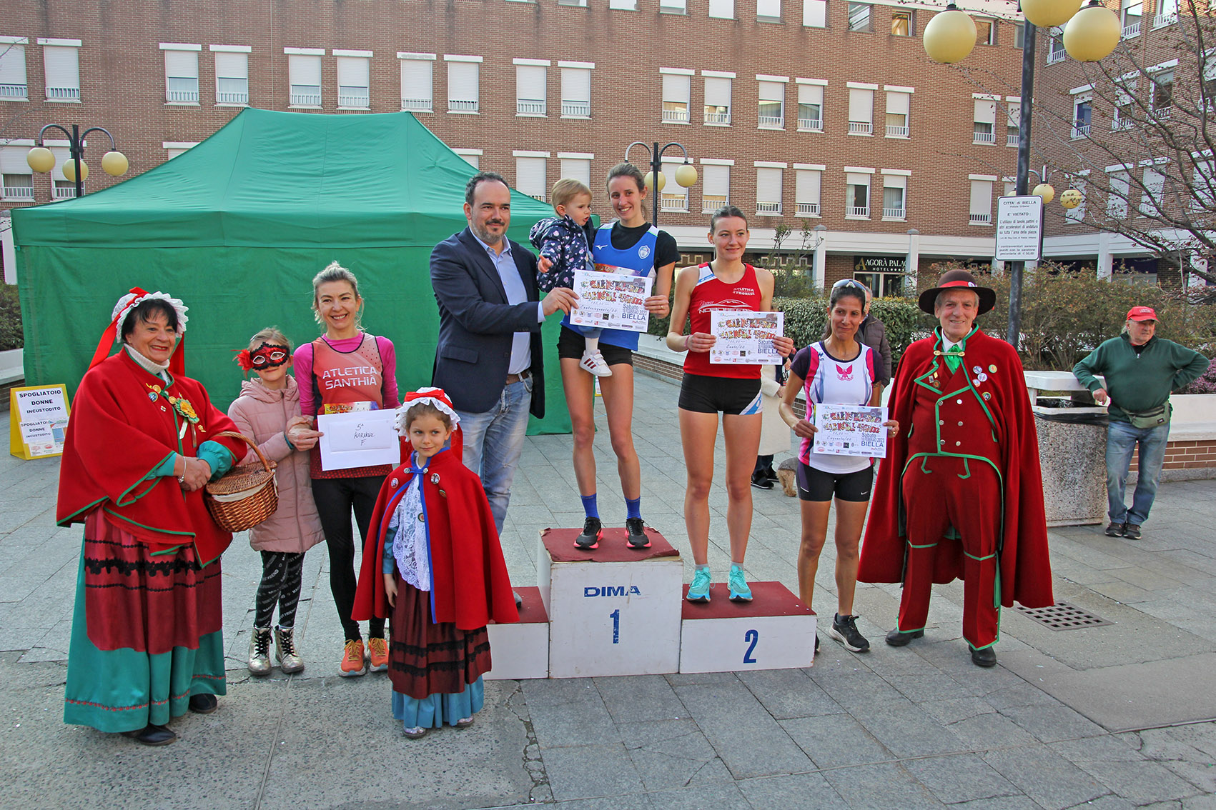 Il podio femminile della Karneval Run 2023