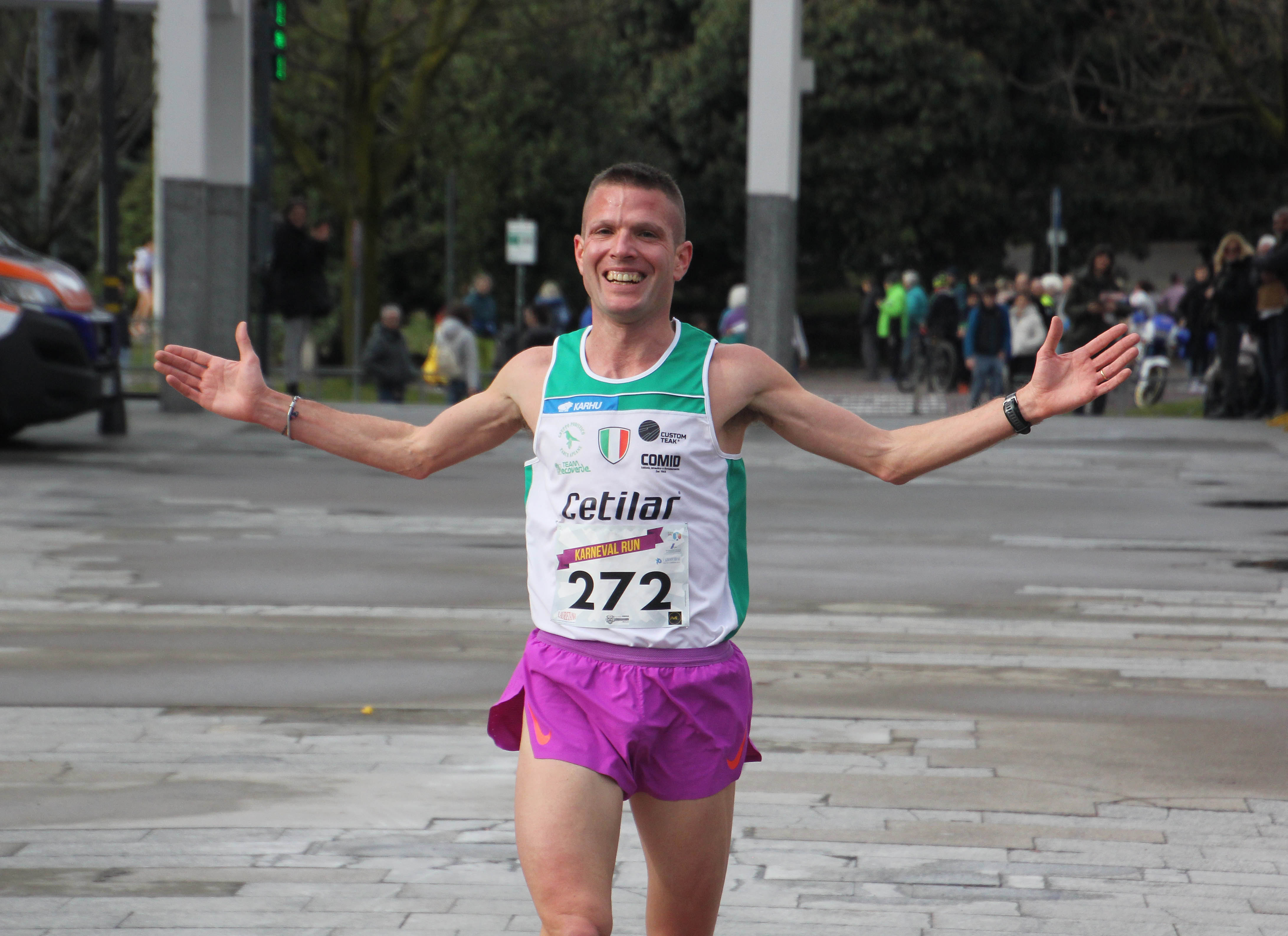 Michele Fontana vincitore della Karneval Run 2026