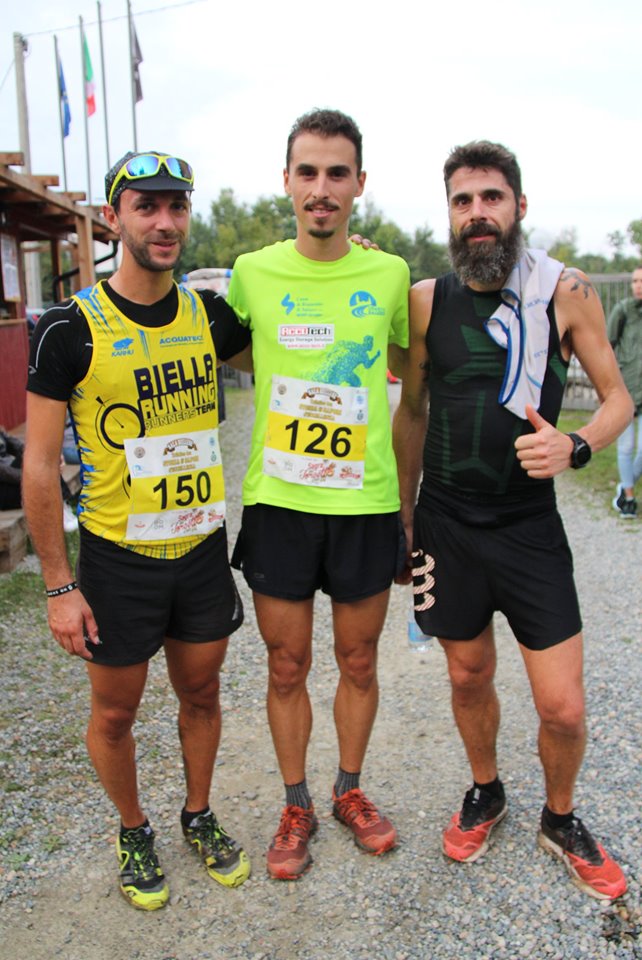 2019 - Trittico tra Storia e Sapori - Sagra del Torcetto - Podio maschile. Al centro il vincitore Massimiliano Barbero Piantino 2019 Trittico - Sagra del Torcetto - Podio femminile